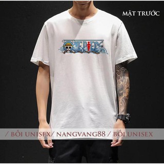 Áo Thun One Piece [ Luffy Đối Chiến Tứ Hoàng ] Unisex Tay Lỡ