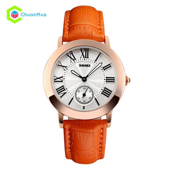 Đồng hồ Nữ Dây Da Skmei 1083 tia giây dưới DHA453