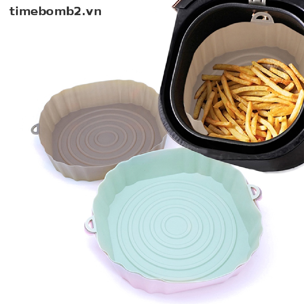 Nồi Chiên Không Dầu Chống Dính 18cm Bằng Silicone Tiện Dụng