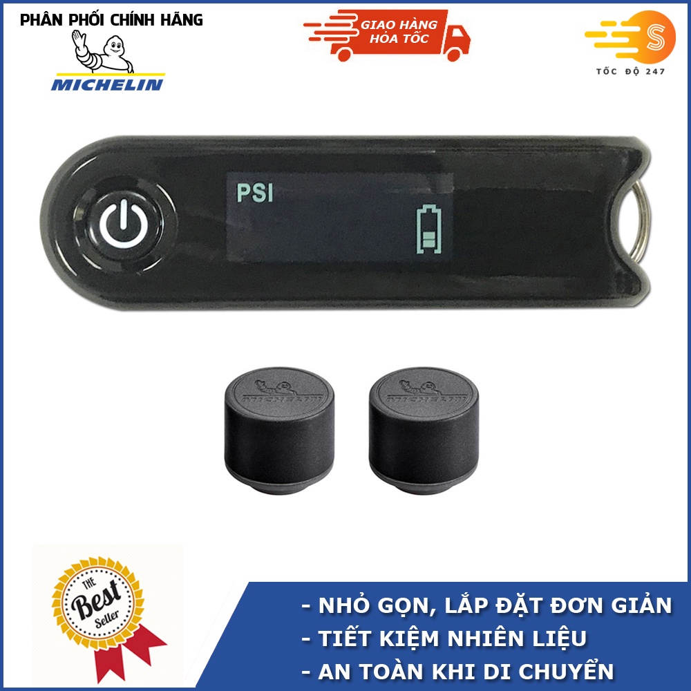 Hệ thống cảm biến đo áp suất lốp cho xe máy Michelin 0810