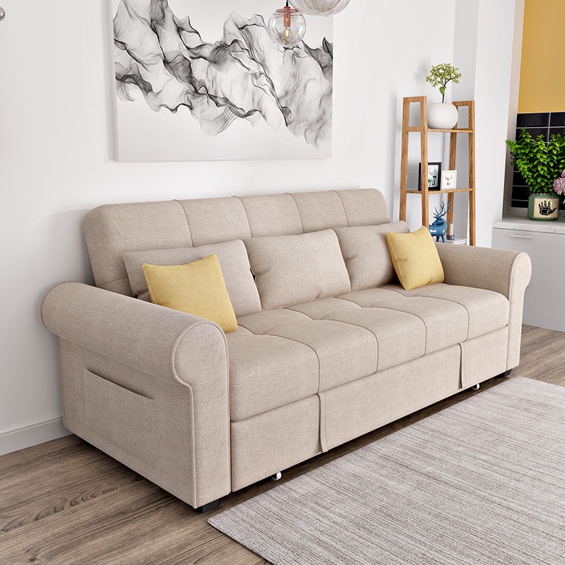 Ghế Sofa Giường Thông Minh Kéo Ra Thành Giường, Sofa Giường Phòng Khách Tiện Lợi Cho Gia Đình Có Thể Chọn Màu