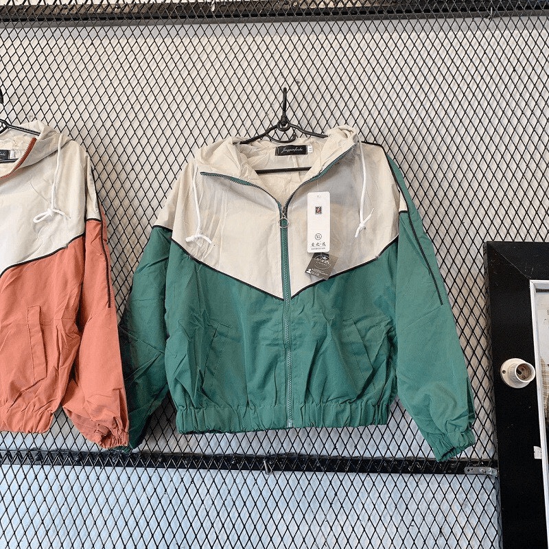 Áo Khoác Dù Nhẹ Nữ Phối Màu Viền Gân sọc Siêu Đẹp HM99 - ĐĂNG QUANG FASHION