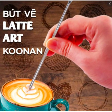 Bút vẽ latte inox/ Bút vẽ latte nghệ thuật cho cà phê capuchino
