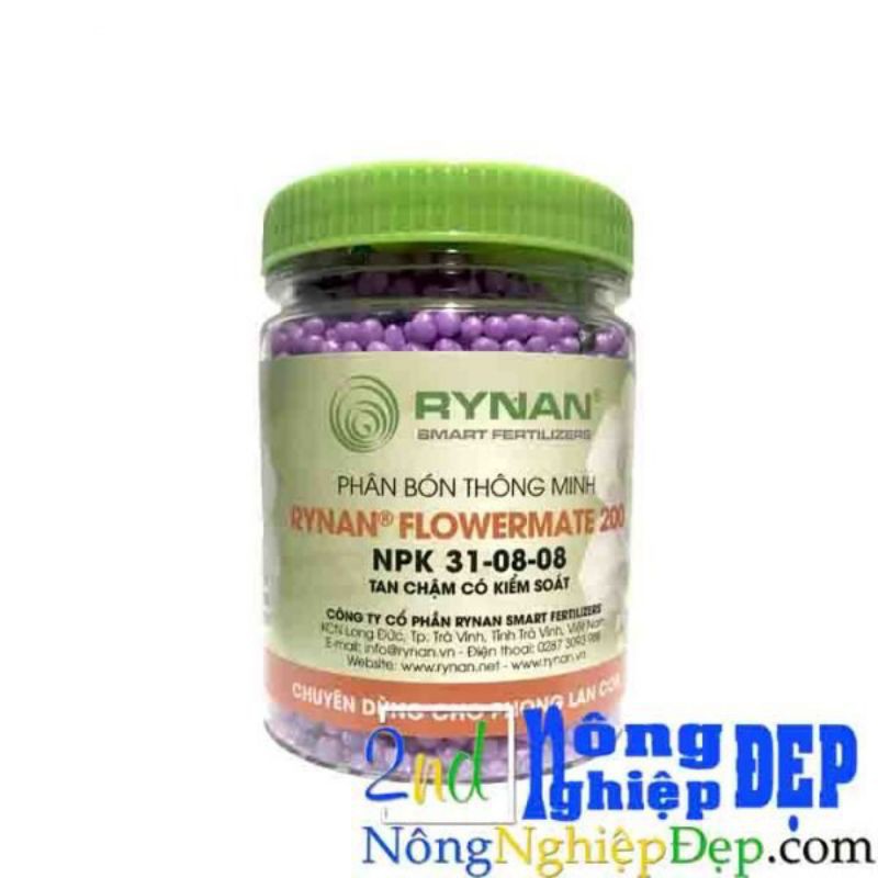 RYNAN 220 (hũ 150g) NPK 12-12-20 – Phân Tan Chậm Thông Minh Có Kiểm Soát