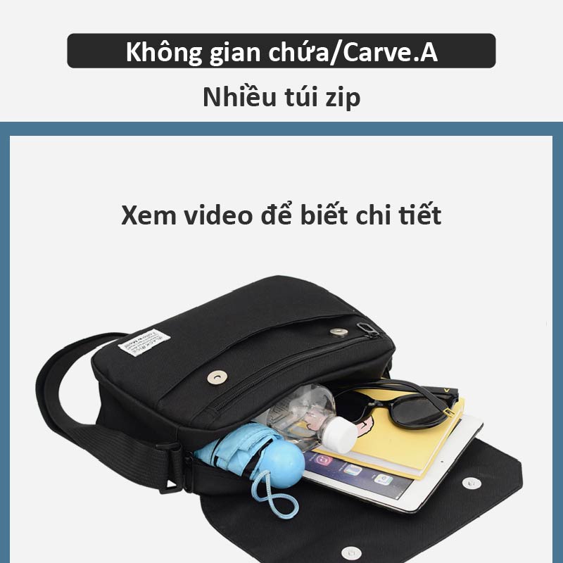 Carve.A Store túi đeo ngực túi đựng iPad nhanh chống nước và chống trộm bên hông ba lô túi đeo chéo bên túi bên ba lô túi đeo vai đơn túi đeo vai nam ba lô bên ba lô