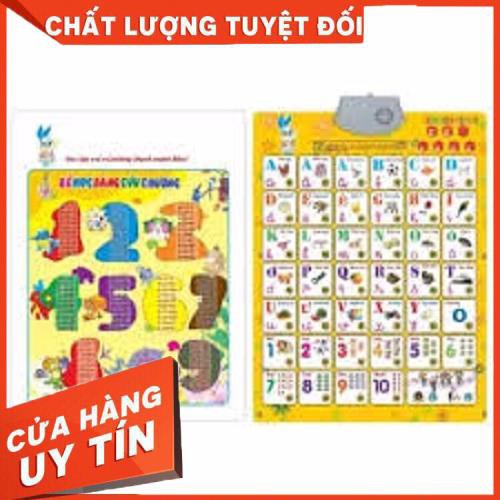 Bảng chữ cái điện tử 2 mặt phát nhạc đánh vần cho bé