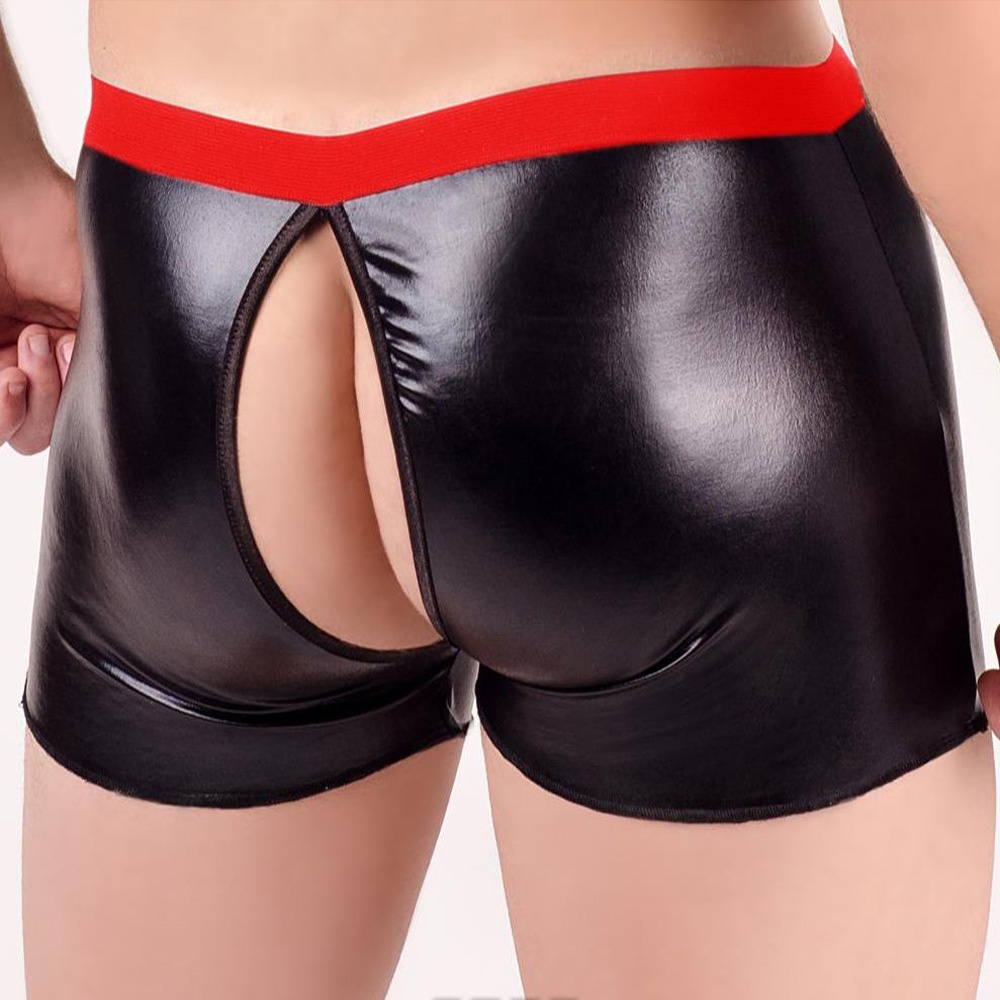 Men\'s Sexy Patent Tights Night Club Stage Knickers Underwear