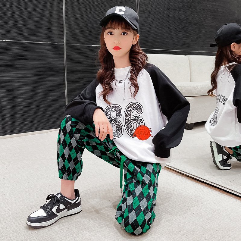 Đồ Bộ Bé Gái Quần Áo Dài Tay, Quần Áo Trẻ Em Thu Đông, Sét Đồ Thu Đông Sinh Động, Phong Cách