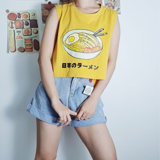 Áo tanktop dáng crop in hình - Penguin House