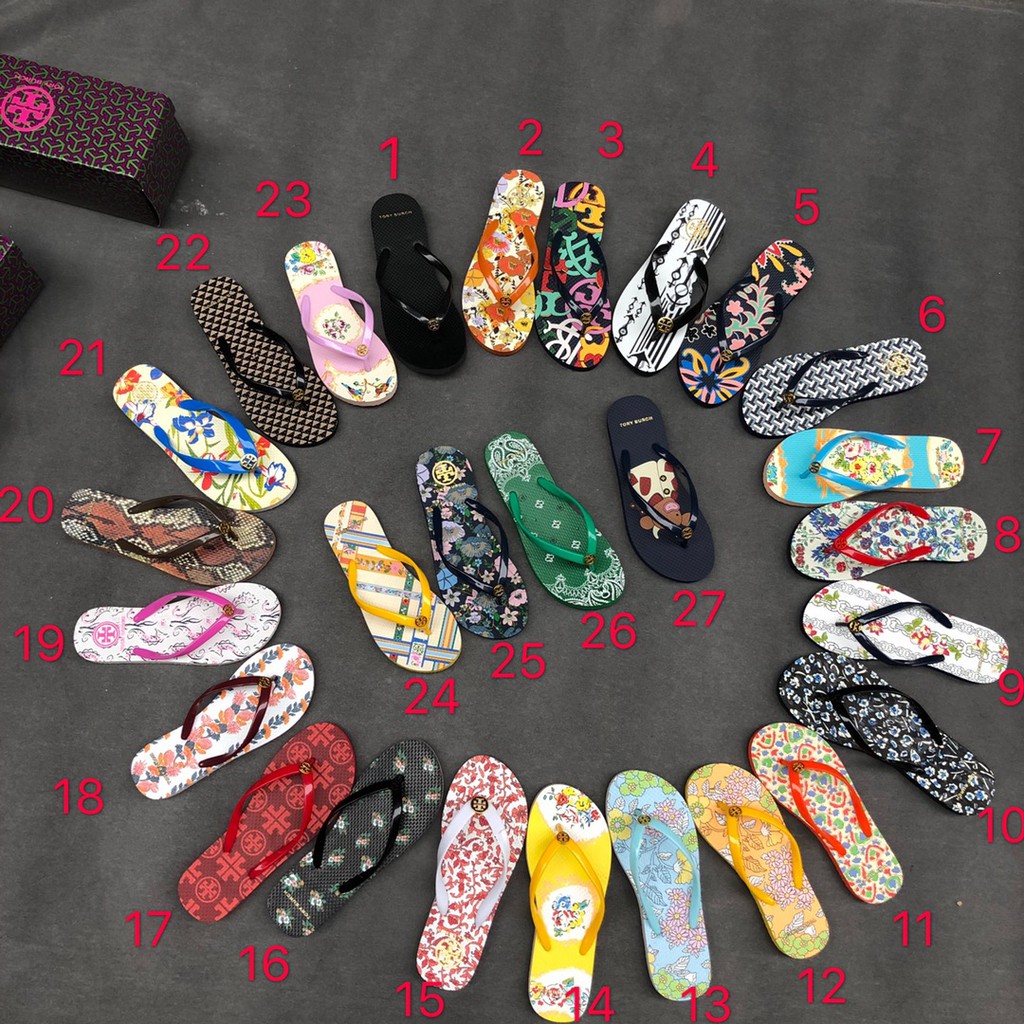 TORY BURCH (T B) Mùa hè mới 2021 dành cho phụ nữ dốc với dép tông đế bằng dép | BigBuy360 - bigbuy360.vn