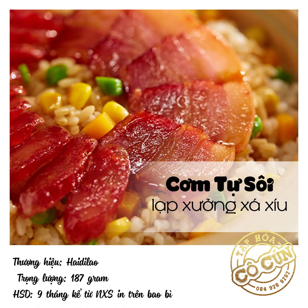 Cơm tự sôi Haidilao -  Tặng kèm đồ ăn vặt, Thơm ngon, dễ chế biến chỉ trong 15 phút