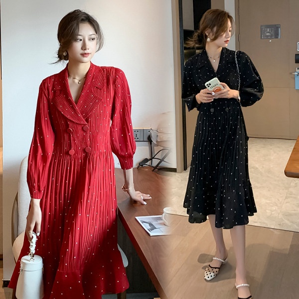 [Siêu sale]Váy bầu đầm bầu cao cấp☘️chất voan mát mềm mịnthiết kế sang chảnhmặc đi làm đi chơi đều đc