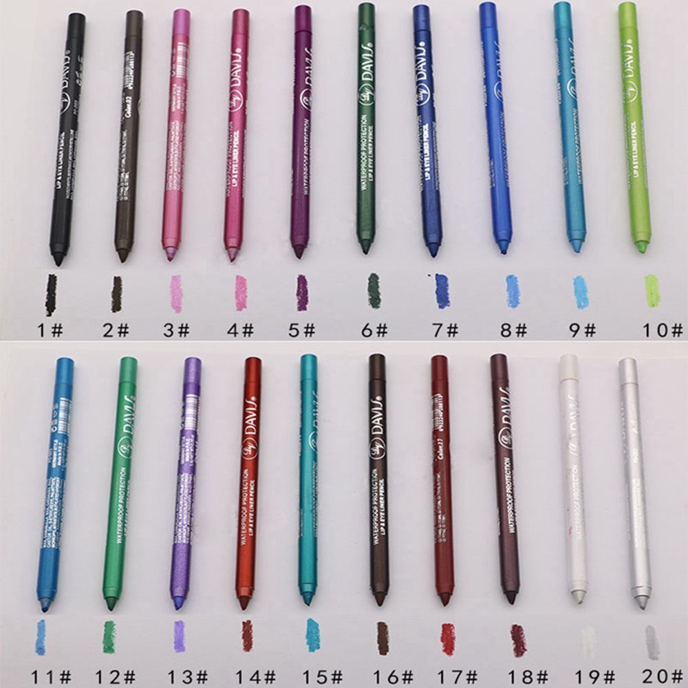 [Hàng mới về] Set 2 bút kẻ mắt lâu trôi chống nước với nhiều màu xinh xắn hợp thời trang