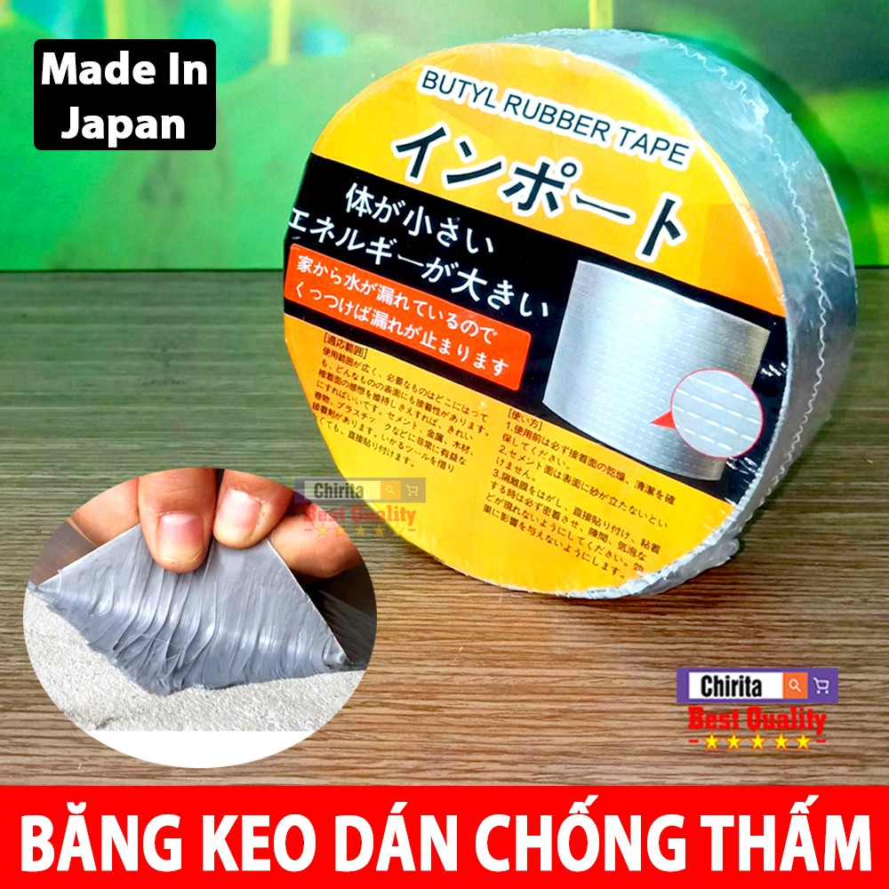 Băng Keo Dán Chống Thấm Nước BUTYL - Băng Keo Siêu Dính Nhật Bản ( 5CM )