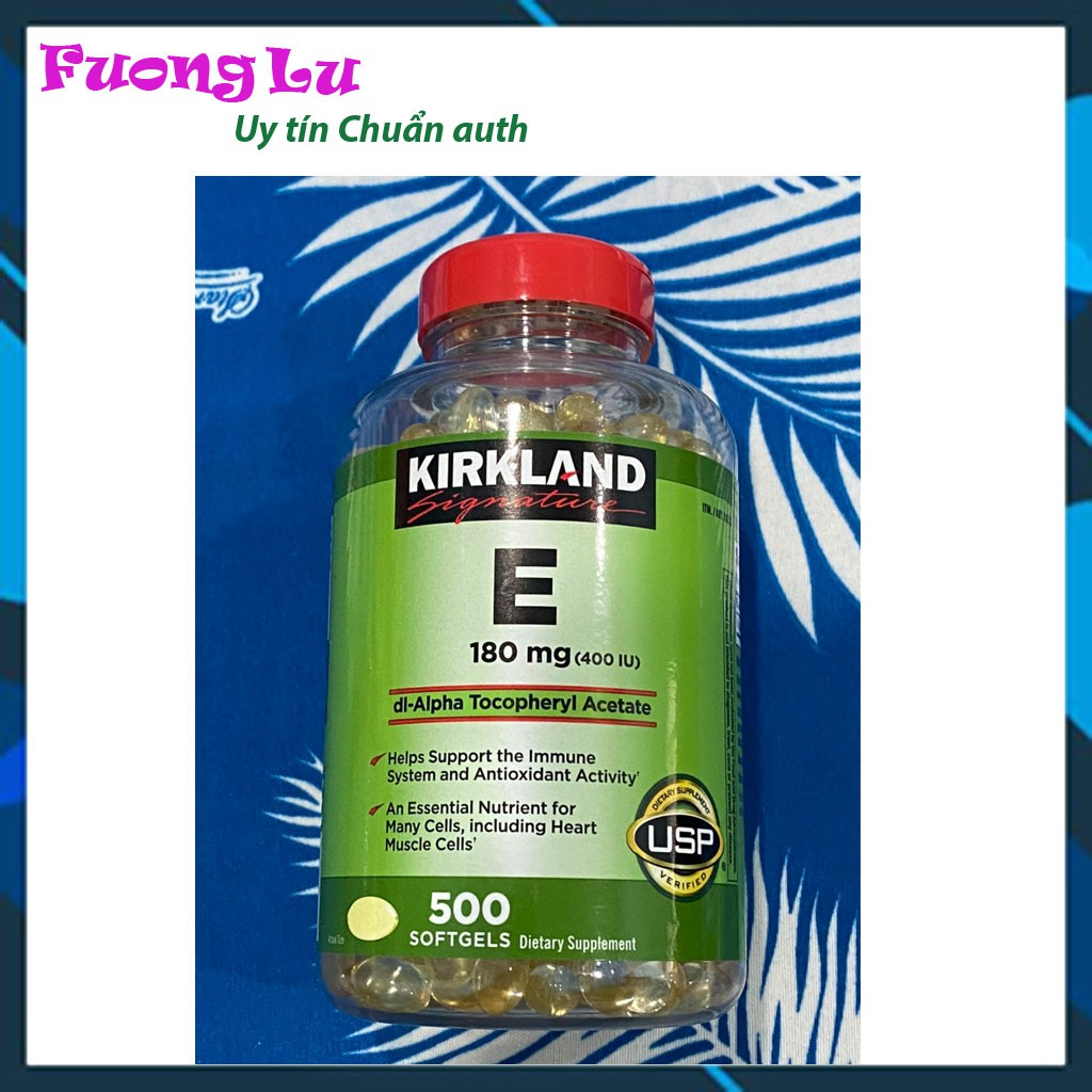 Vitamin E 400 IU 500 Viên Kirkland Của Mỹ, Nắp đỏ