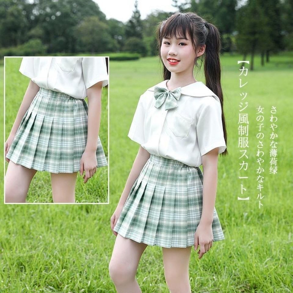 váy nữ sinh jk học tiểu 2021 đồng phục mới xếp ly phù hợp lớn hơn và quần áo biểu diễn