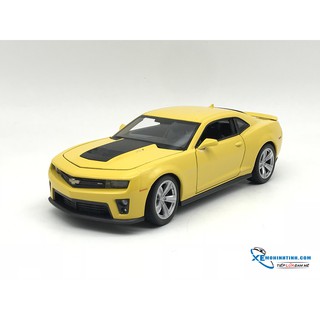 Xe Mô Hình Chervolet Camaro 1:24 Welly ( Vàng )