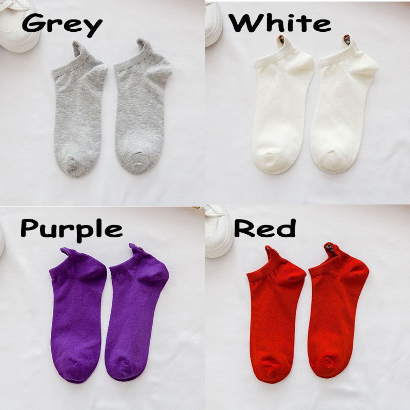 Đôi vớ cotton in hình mặt cười dễ thương cho nữ