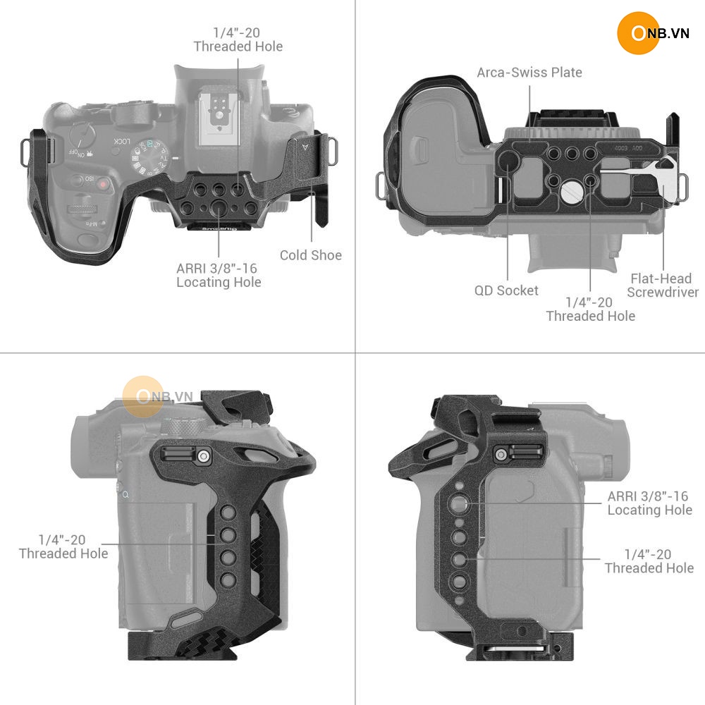 SmallRig Cage Khung bảo vệ máy ảnh Canon EOS R7 code 4003