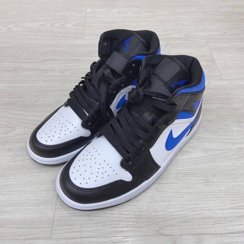 [CHÍNH HÃNG ] Giày Jordan 1 Mid Racer Blue/ Black University Gold ,cặp đôi trending