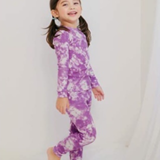 Bộ ngủ thu đông vaenait baby loang hai màu tím, cam 227b008t