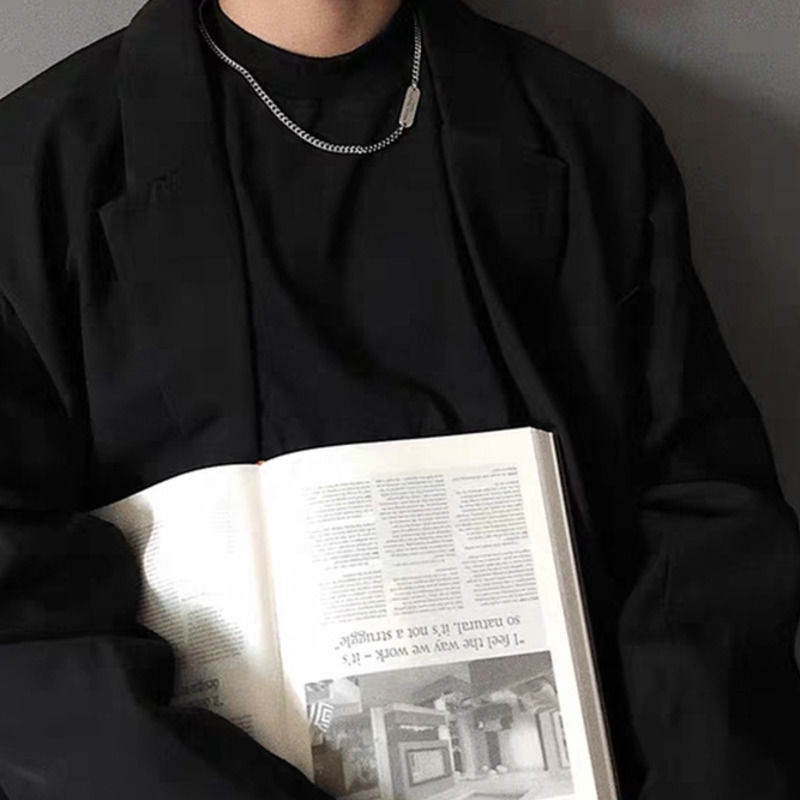 Vòng cổ mặt có chữ phong cách thời trang đơn giản cho nam nữ 22287