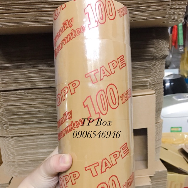 Băng keo OPP TAPE trong và đục 100 yard loại tốt [1 CÂY]