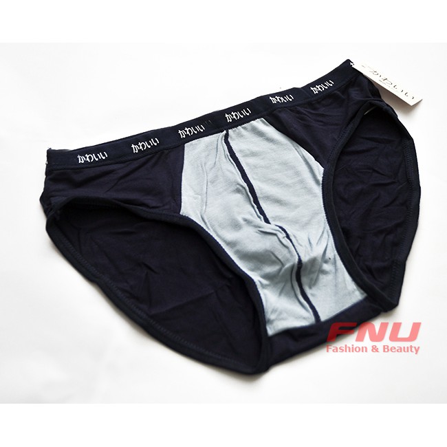 5 quần sịp nam  xuất nhật 100% cotton kèm túi zip kiểu SỊP CHÉO