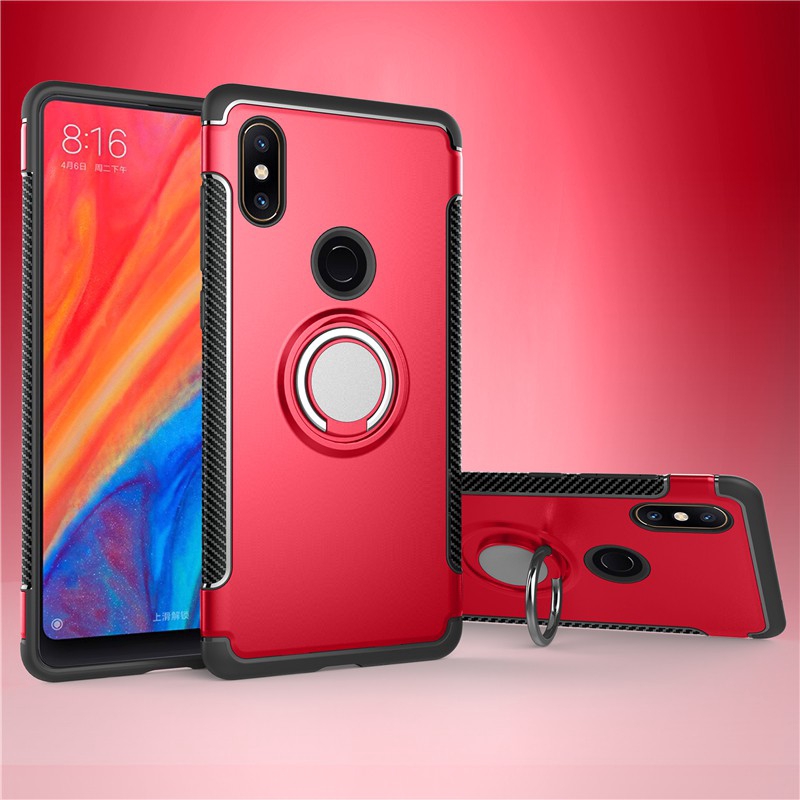 Ốp Lưng Xiaomi Mix 2 2s / Mix 3 / Max 3 / Pocophone F1 Có Vòng Khuyên Đỡ Điện Thoại Và Nam Châm