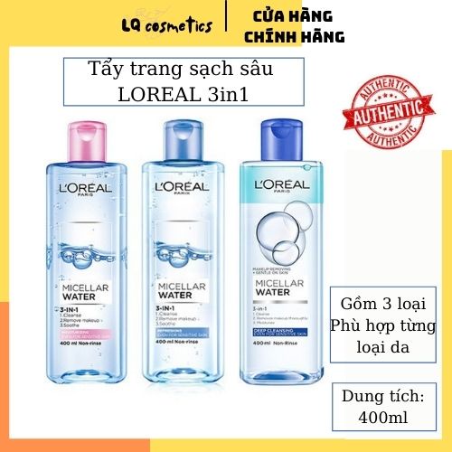 Nước tẩy trang LOREAL 400ml