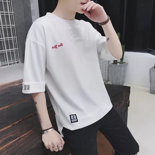 _Áo thun from rộng _ tay lửng | chất Thái | in " new york " | BigBuy360 - bigbuy360.vn