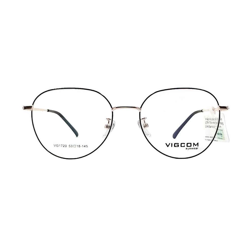 (Hàng chính hãng) Gọng kính nam nữ UNISEX Vigcom VG1720 màu sắc thời trang