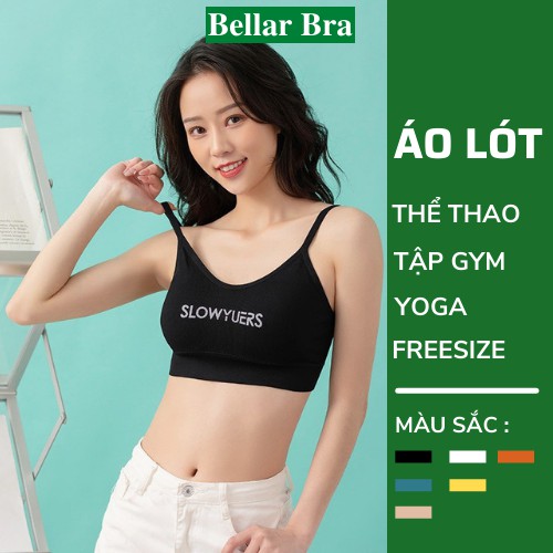Áo Bra Tập Gym - Bra 2 Dây Thể Thao Thon Gọn Cực Xinh - Áo Lót Không Gọng Hợp Thời Trang B7701