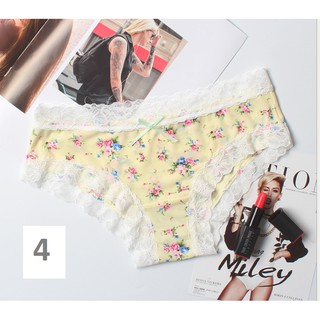 Quần lót satin thun pha ren