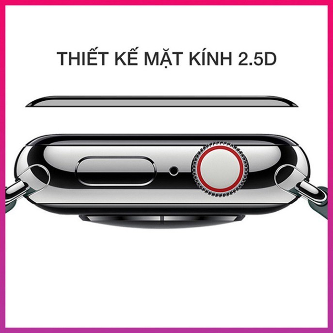 Kính cường lực APPLE WATCH 38mm, 40mm, 42mm, 44mm, miếng dán màn hình apple watch Educase68