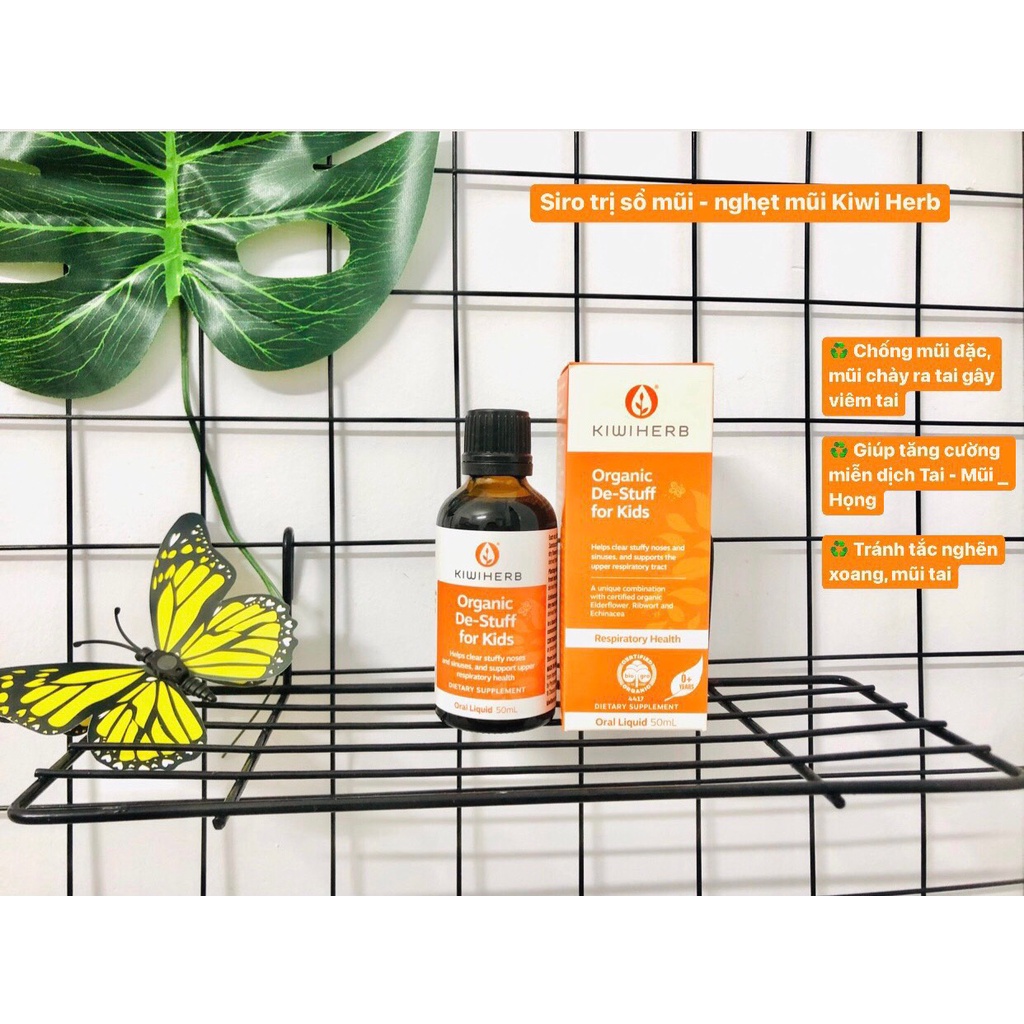 Siro Kiwiherb Children’s Organic Lung Clear Syrup, Date xa