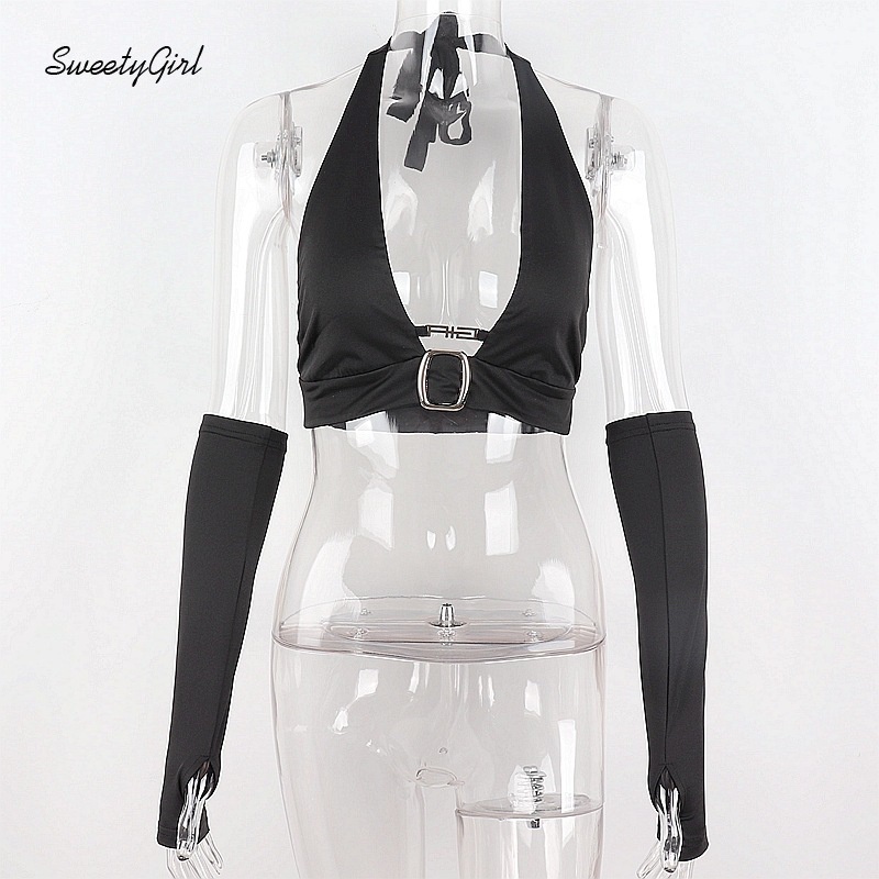 Áo Hai Dây Cổ Thấp 2022 Màu Trơn Thời Trang Quyến Rũ Cho Nữ