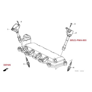 HONDA Cuộn dây đánh lửa COIL HAZZ IDSI IDSI 30521-PWA-003 cho xe hơi