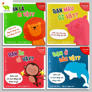 Sách Ehon - Bạn Là Ai Vậy? - cho bé từ 0 - 4 tuổi ( Bộ 4 cuốn + lẻ TỪNG CUỐN )