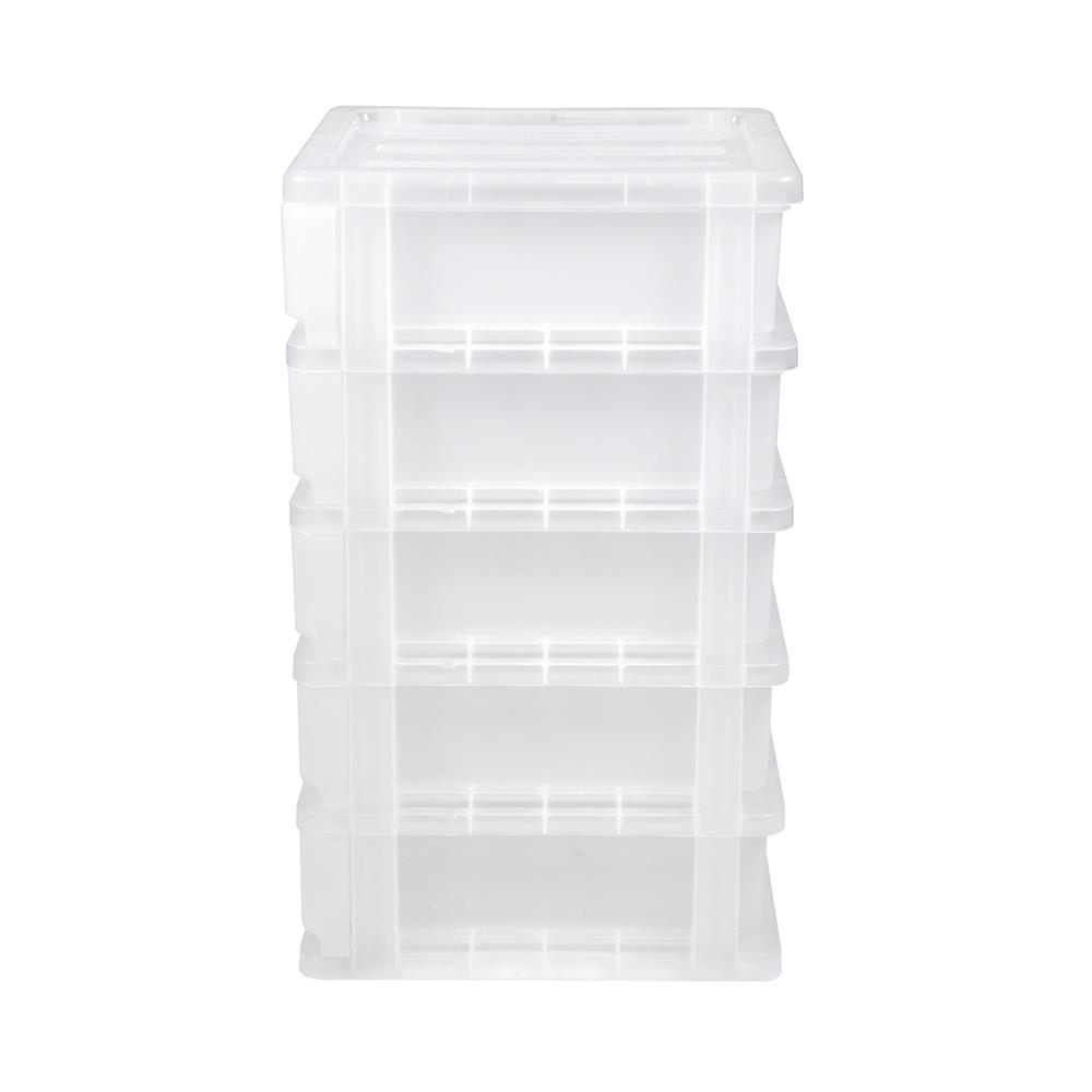 HomeBase SN Tủ nhựa 5 ngăn kéo KNOWLEDGE5 Thái Lan W28xH61.5xD37cm màu trắng