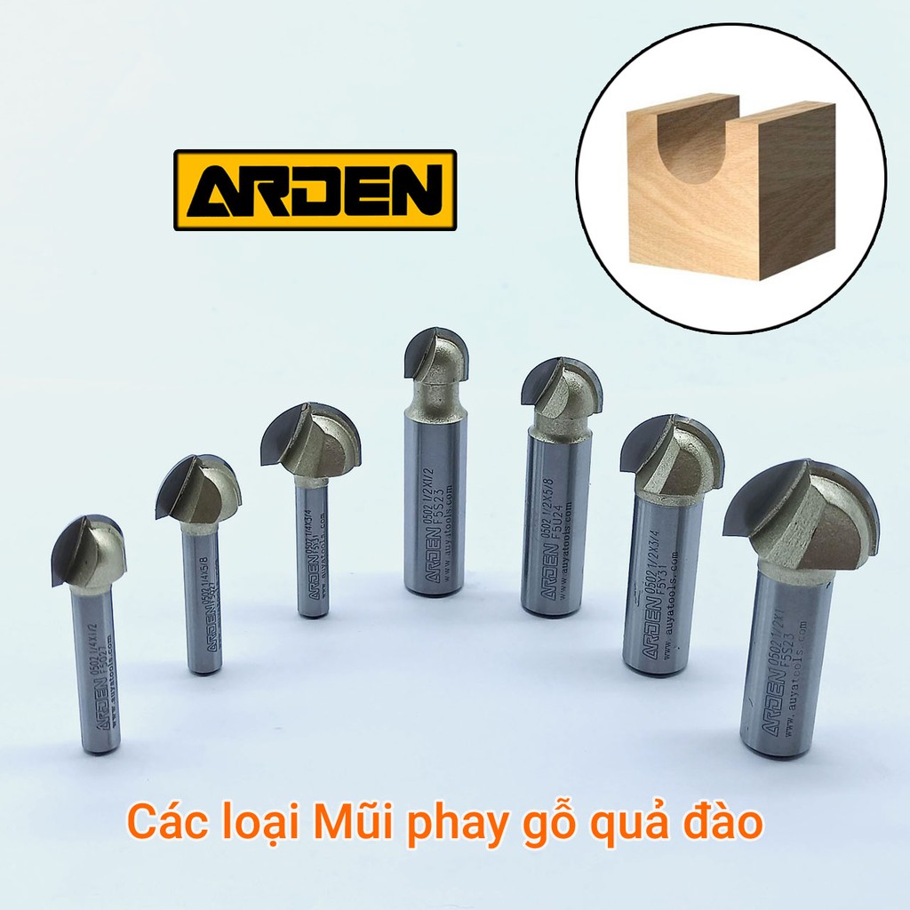 Mũi phay gỗ quả đào ARDEN