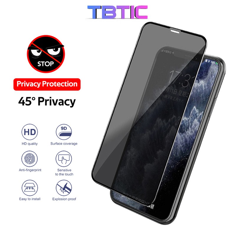 TBTIC Ốp Điện Thoại Kính Cường Lực 9h Chống Sốc Cho iphone 15 14 13 12 11 pro max mini se 2020 x xs max xr 8 7 6 6s plus