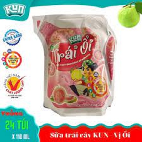 SỮA CHUA UỐNG KUN TÚI THẦN KỲ 24 TÚI 110ML