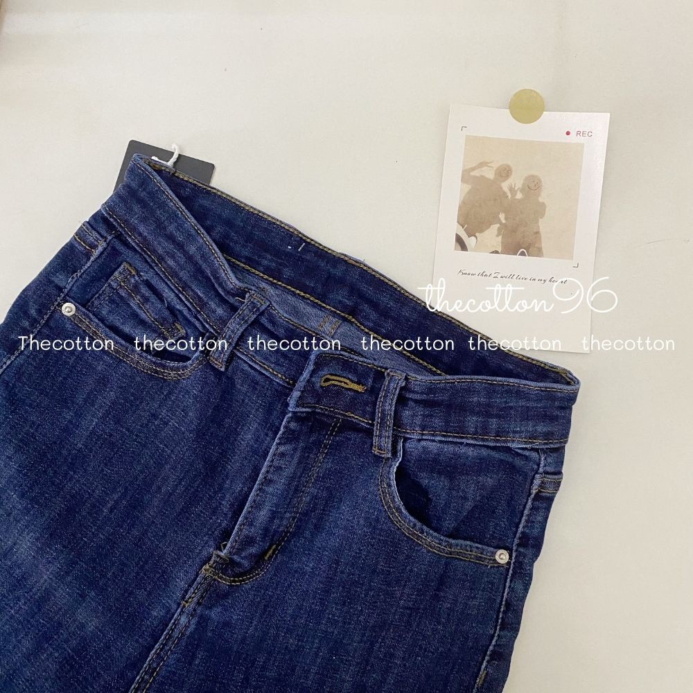 Quần jeans nữ ống loe co giãn quần bò lưng cao ulzzang TheCotton | WebRaoVat - webraovat.net.vn