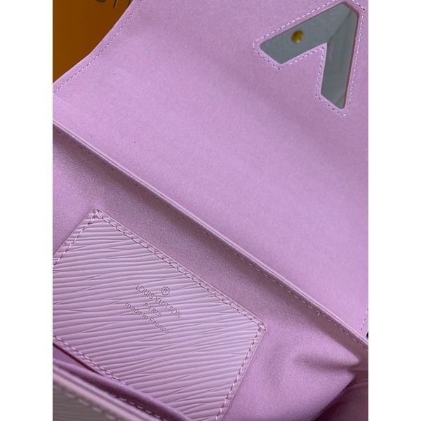 Túi đeo chéo nữ cao cấp nhiều màu logo thương hiệu Louis Vuitton LV Twist Denim da thật màu trơn