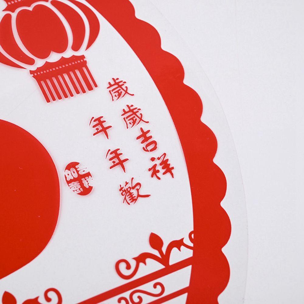 Set 20 Miếng Dán Trang Trí Cửa Sổ Chủ Đề Năm Mới Theo Phong Cách Trung Hoa