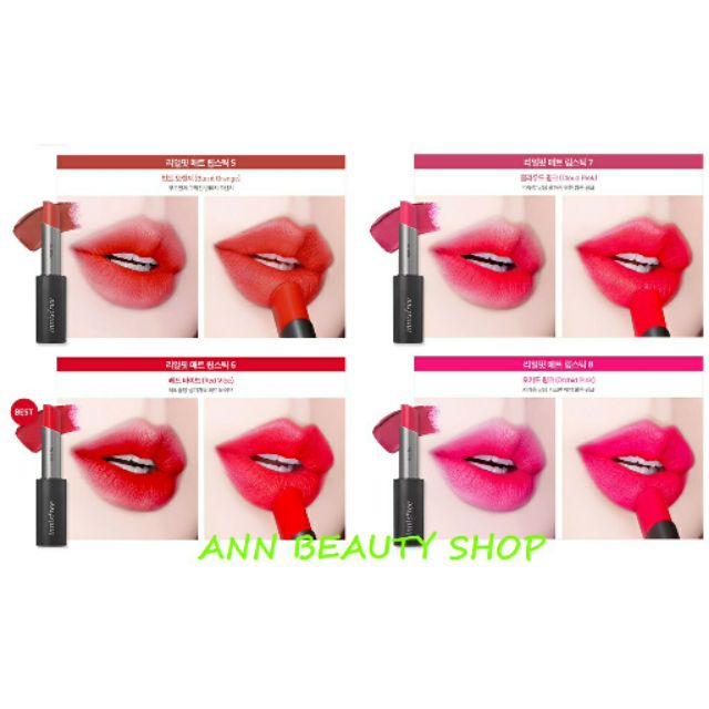 Son thỏi Innisfree Real Fit Matte Lipstick phiên bản mới SPK6789