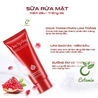 Sữa Rửa Mặt lựu đỏ trắng da