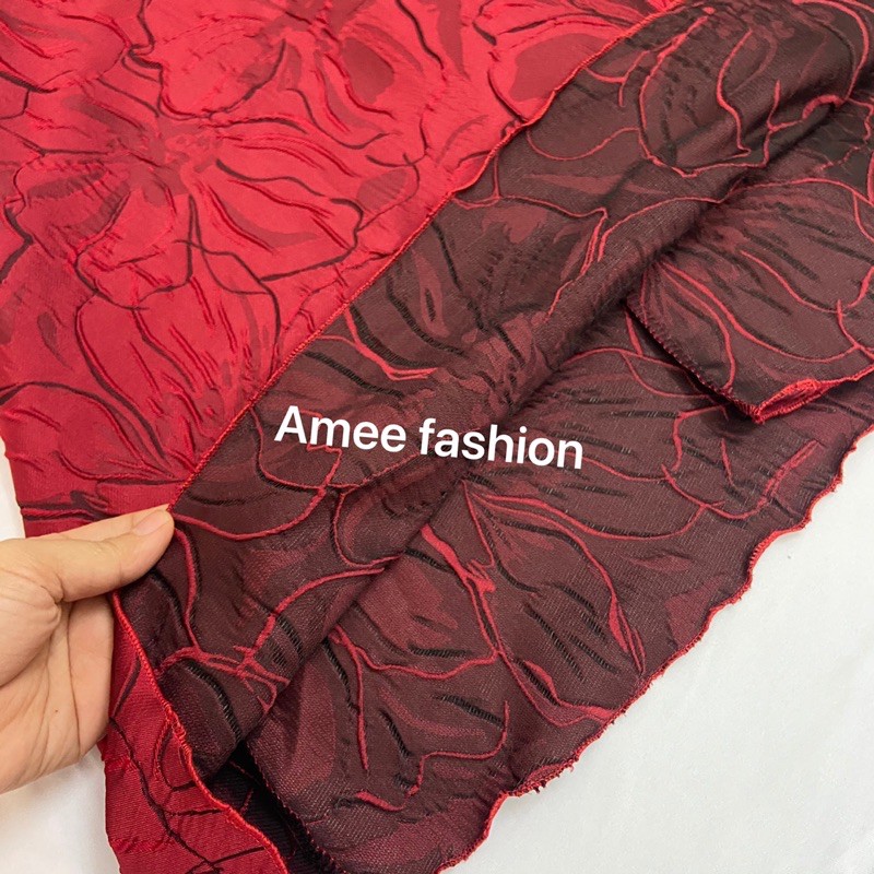 Váy đầm nữ cao cấp hai dây màu đỏ (có mút ngực) họa tiết HT100