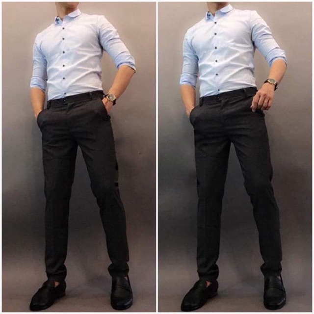 Free ship từ 50K _Áo sơ mi nam lụa trơn nhiều màu | BigBuy360 - bigbuy360.vn